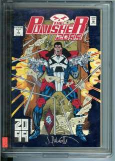 Marvel Punisher 2099 #1 Blue Foil Cover SIGNED COA  