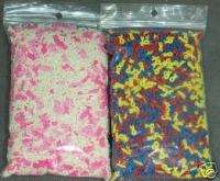 YELLOW OR PINK RIBBON COOKIE & CAKE DECORATIONS  