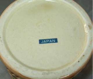 Vintage Ceramic Beer Stein Japan Castle & People Scene  