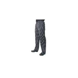   Black/White Pin Stripe   Slim Fit Pants   Cotton (MP)