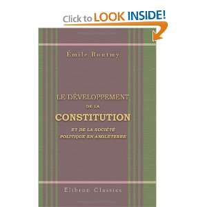  Le développement de la constitution et de la société 