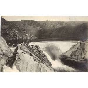   Vintage Postcard Arrowrock Dam on Boise River   Idaho 
