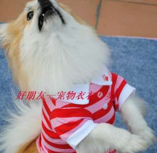 NEW CUTE ★Pet Dog Cat Clothes★ Tank T Shirt XS S M Size Color 