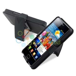   Case+Privacy LCD+Car Charger+USB For Samsung Galaxy S2 i9100  