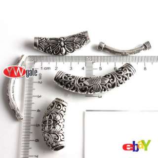   Various Tibetan Silver Tube Spacer Charms Bead Fit Bracelet /Necklace