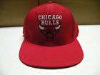 NEW Vintage CHICAGO BULLS Snapback Hat Cap WHITE and RED Logo Jordan 