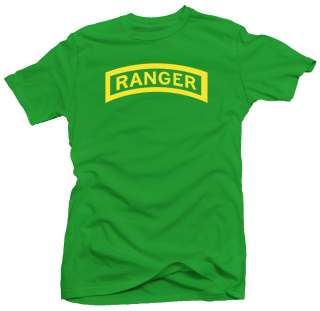 Ranger ylw US Army Military Forces New Airborne T shirt  