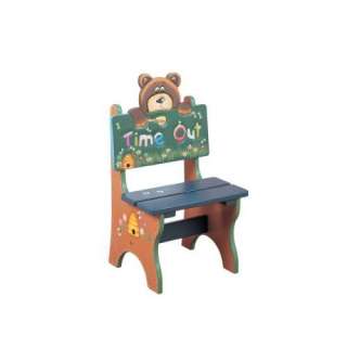 New Childrens Wooden Time Out Chair   Safari Bear  