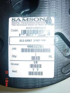 Samson XLS GRNT 3/16 x 500 Code 455012005030 Rope  