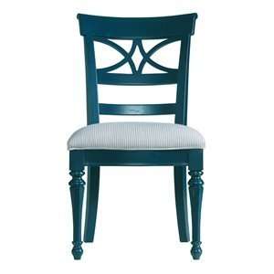   Living Sea Watch Ticking Marine Fabric Side Chair Furniture & Decor