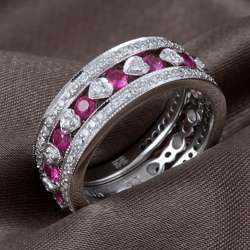   Le Vian 14k Gold Ruby and Diamond Ring (H I, SI1 SI2)  