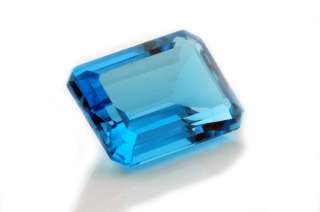 New Blue Topaz Emerald Cut 34.4ct Loose Gemstone GEM1083  