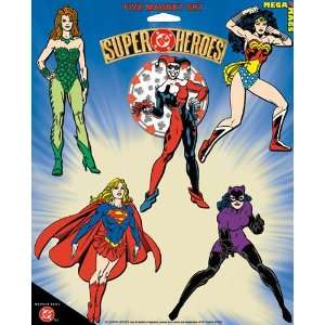  DC Comics Supergirl Wonder Woman Catwoman Magnet Set 