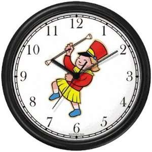  Drum Major or Majorette of Marching Band Wall Clock by 