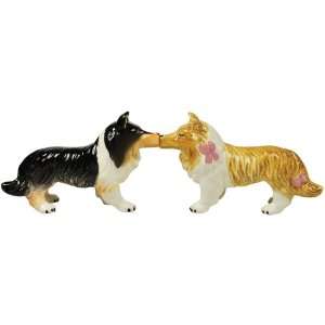  Giftware Mwah Collies 3 Inch Magnetic Salt and Pepper Shakers