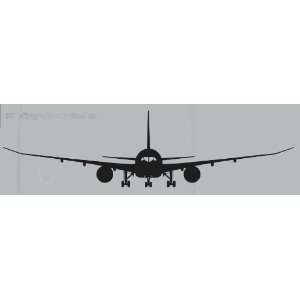 757 Jet Vinyl Wall Art 12 x 42 42 Wing Span Your Choice of Color 