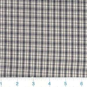 62 Wide Wash and Wear Shirting Regular Plaid Navy/Ivory 