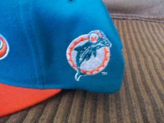   Miami Dolphins Starter Script Snapback Hat/Cap Supreme Camp Taz  