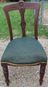 Antique Early Chair Victorian Furniture Chairs Side Vintage House 