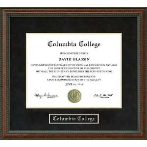  Columbia College Diploma Frame
