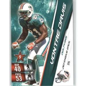 2010 Panini Adrenalyn XL NFL Football Trading Card # 215 Vontae Davis 