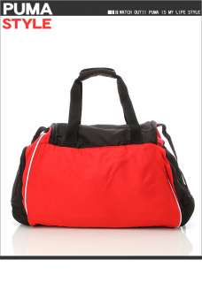 BN Puma Teamsport Medium Duffle Gym Bag Black/Red  