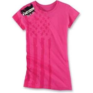  Icon Womens National T Shirt   2X Large/Pink Automotive