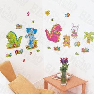 Kids Room Dinosaurs Letters Alphabet Wall Mural Sticker  