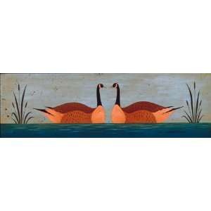  Warren Kimble   Kissing Geese, Size 32 x 32 Canvas Finish 