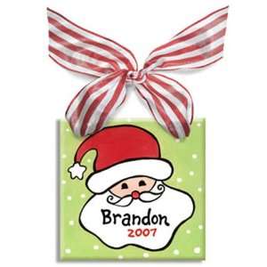 Santa Boy Personalized Christmas Ornament 