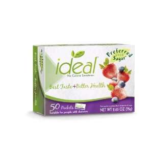  Ideal Natural No Calorie Sweetener 50P   12 Pack Health 