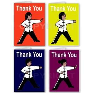   Fu Kid Thank You Cards African American Design