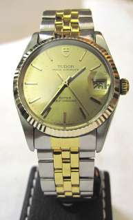 Rolex Tudor Gold/SS Prince Oysterdate 75203, Automatic   