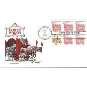  Circus Wagon 1900 First Day Of Issue Stamps Env. 
