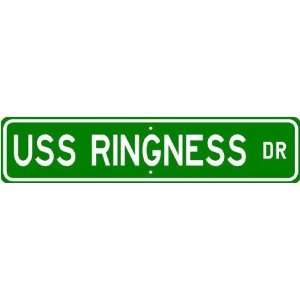  USS RINGNESS LPR 100 Street Sign   Navy