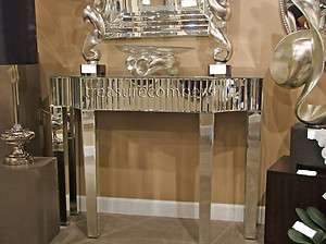 Hollywood Regency MIRRORED Console TABLE Glamorous Art Deco Mirror 