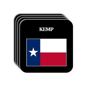  US State Flag   KEMP, Texas (TX) Set of 4 Mini Mousepad 