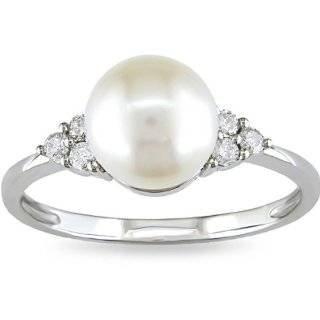  Halo Japanese Akoya Cultured Pearl Ring Jewelry
