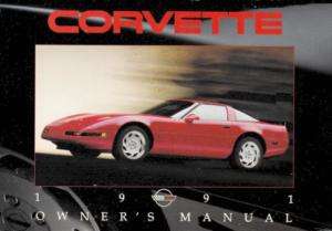 1991 Corvette C4 Parts Manual and Owners Manual on CD++  