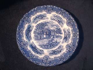 Grindley English Country Inns Blue Dinner Plate s 10  