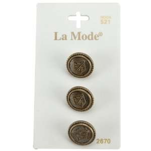  La Mode Gold Metal with Crest Buttons #2670