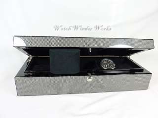 Luxury Carbon Fibre Look Watch Storage Box @5watches modelWatchpro5 