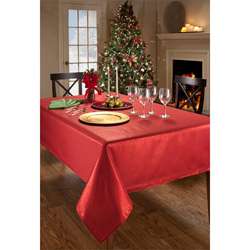 Luxury Metallic 60x120 inch Rectangular Red Tablecloth  