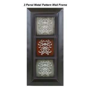  3 Panel Metal Pattern Wall Frame