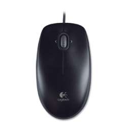 Logitech M110 Mouse   Optical Wired   Black  