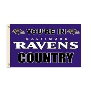  NFL Baltimore Ravens 3 by 5 Foot In Country Flag 