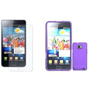  iNcido Brand Samsung Galaxy S II i9100 Combo Rubber Purple 