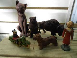   STILL BANKS BUFFALO BEAR DOG/PUPPY CAT OLIVE OYL + MICKEY MOUSE  