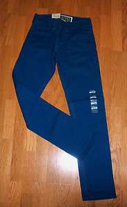 Levis 511 Skinny Straight Stretch Sceptor Blue 0157 Denim Jeans Free 