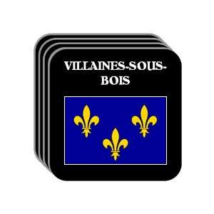 Ile de France   VILLAINES SOUS BOIS Set of 4 Mini Mousepad Coasters